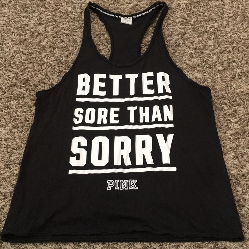 Pink workout tank top